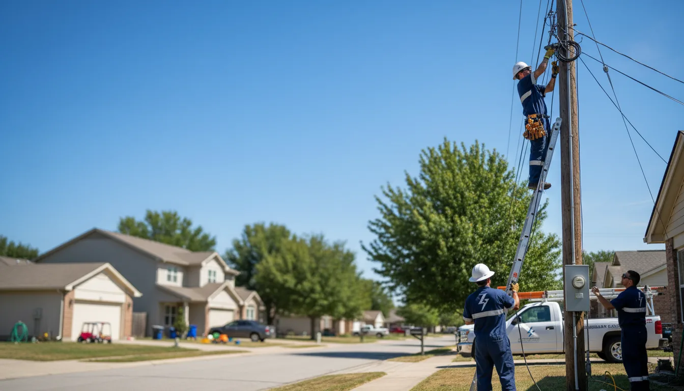 Residential electrician providing installation services in Lowber, PA